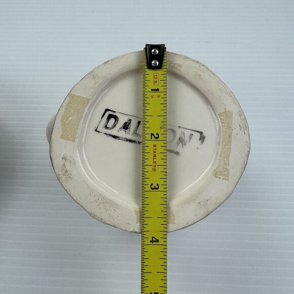 Vintage Dalton Bunny Cookie Jar Ceramic Rabbit in Hat Bow Farmhouse Easter Decor - Picture 11 of 13